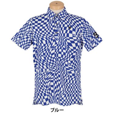 ルコック Le coq sportif　メンズ ロゴデザイン VICHY柄 半袖 ポロシャツ LG5SHS01M　2025年モデル 詳細6