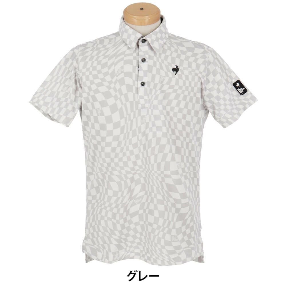 ルコック Le coq sportif　メンズ ロゴデザイン VICHY柄 半袖 ポロシャツ LG5SHS01M　2025年モデル 詳細10