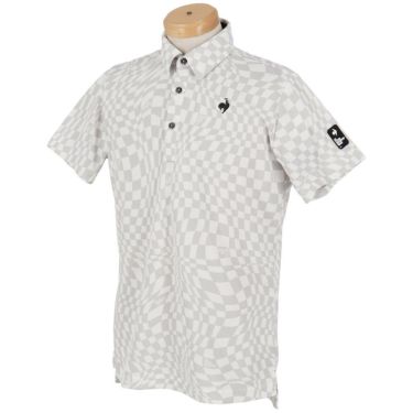 ルコック Le coq sportif　メンズ ロゴデザイン VICHY柄 半袖 ポロシャツ LG5SHS01M　2025年モデル 詳細12