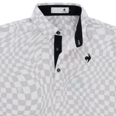 ルコック Le coq sportif　メンズ ロゴデザイン VICHY柄 半袖 ポロシャツ LG5SHS01M　2025年モデル 詳細13
