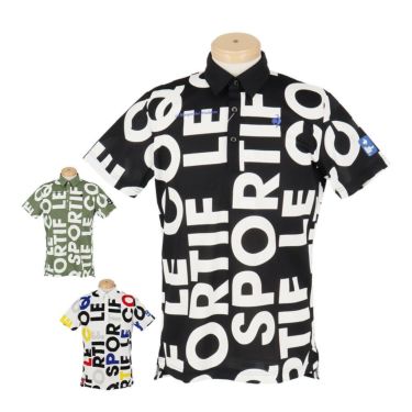 ルコック Le coq sportif　メンズ マルチカラーロゴ柄 半袖 ポロシャツ LG5SHS05M　2025年モデル