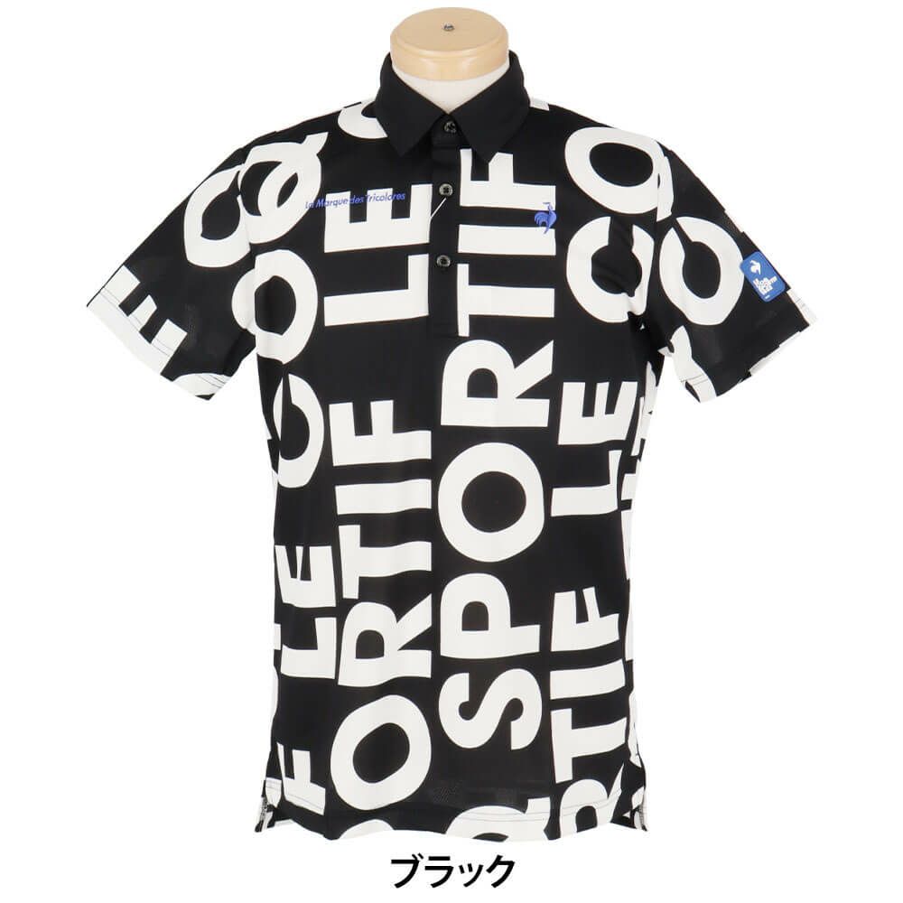 ルコック Le coq sportif　メンズ マルチカラーロゴ柄 半袖 ポロシャツ LG5SHS05M　2025年モデル 詳細2