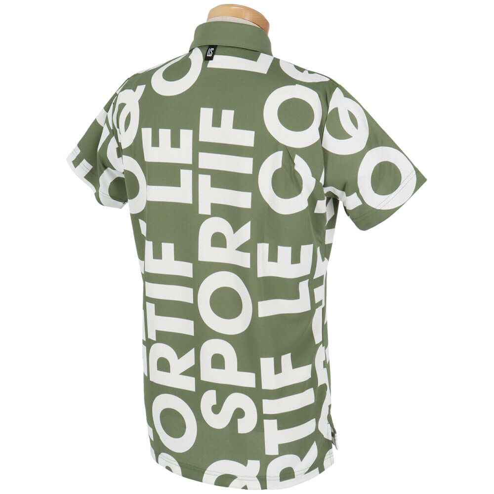 ルコック Le coq sportif　メンズ マルチカラーロゴ柄 半袖 ポロシャツ LG5SHS05M　2025年モデル 詳細6