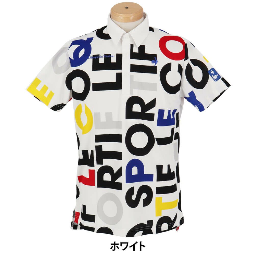 ルコック Le coq sportif　メンズ マルチカラーロゴ柄 半袖 ポロシャツ LG5SHS05M　2025年モデル 詳細8