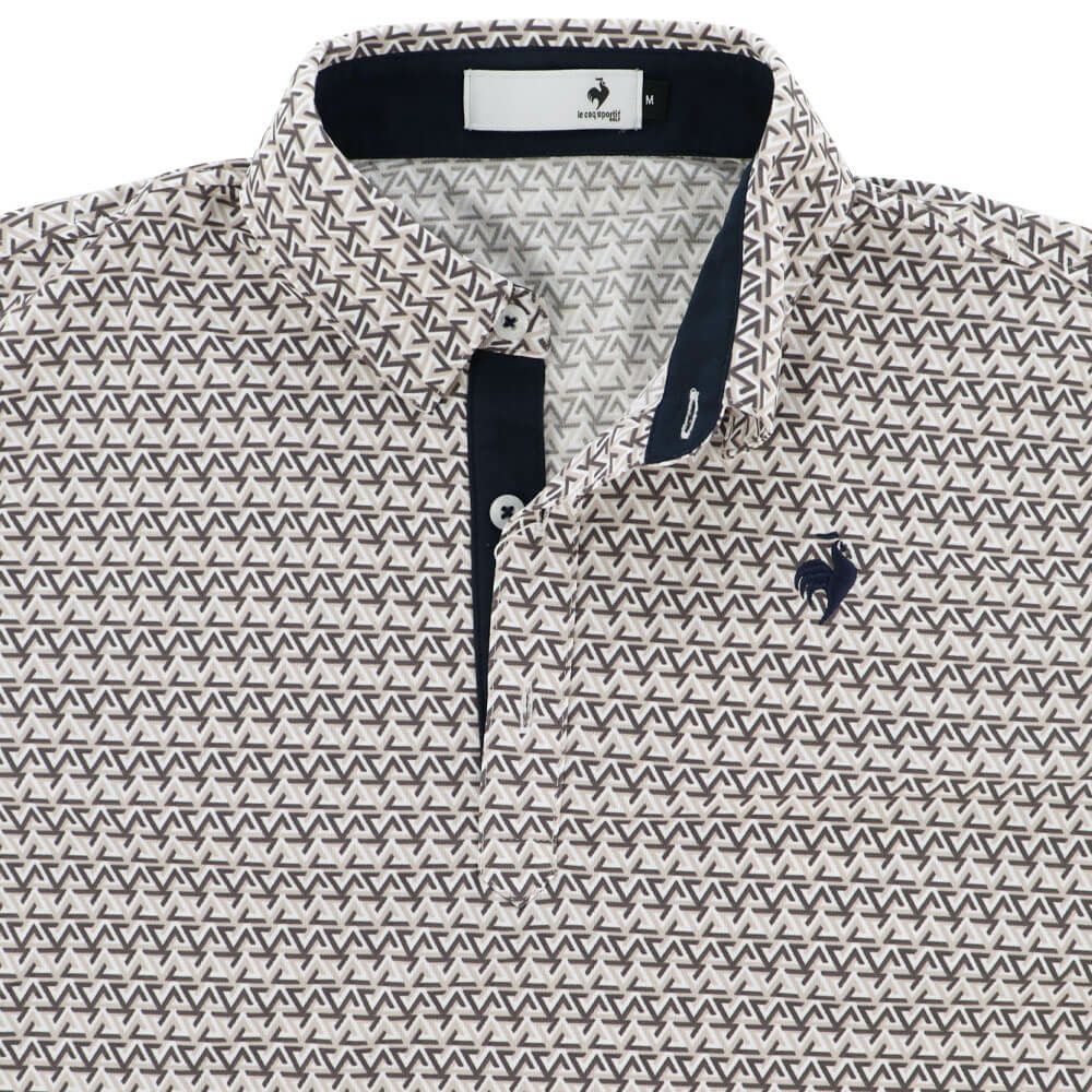 ルコック Le coq sportif　メンズ トライアングル小柄 半袖 ポロシャツ LG5SHS06M　2025年モデル 詳細5