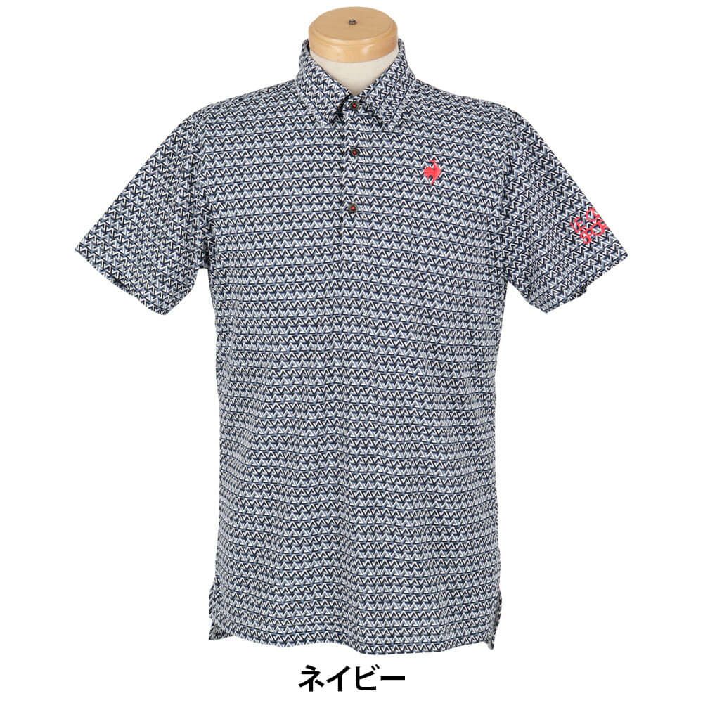 ルコック Le coq sportif　メンズ トライアングル小柄 半袖 ポロシャツ LG5SHS06M　2025年モデル 詳細6