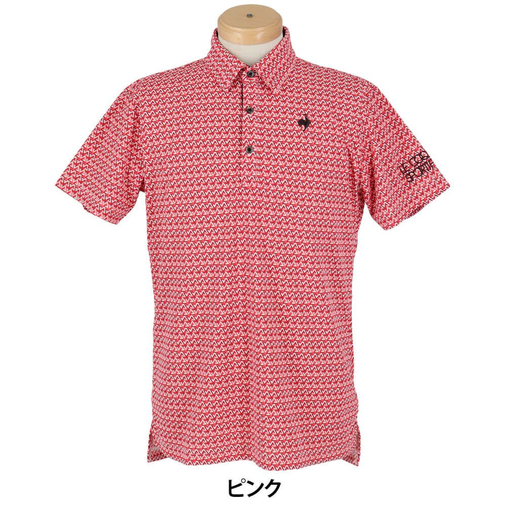 ルコック Le coq sportif　メンズ トライアングル小柄 半袖 ポロシャツ LG5SHS06M　2025年モデル 詳細9