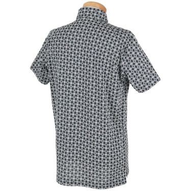 ルコック Le coq sportif　メンズ ロゴ刺繍 モノグラム柄 ジャガード 半袖 ポロシャツ LG5SHS14M　2025年モデル 詳細6