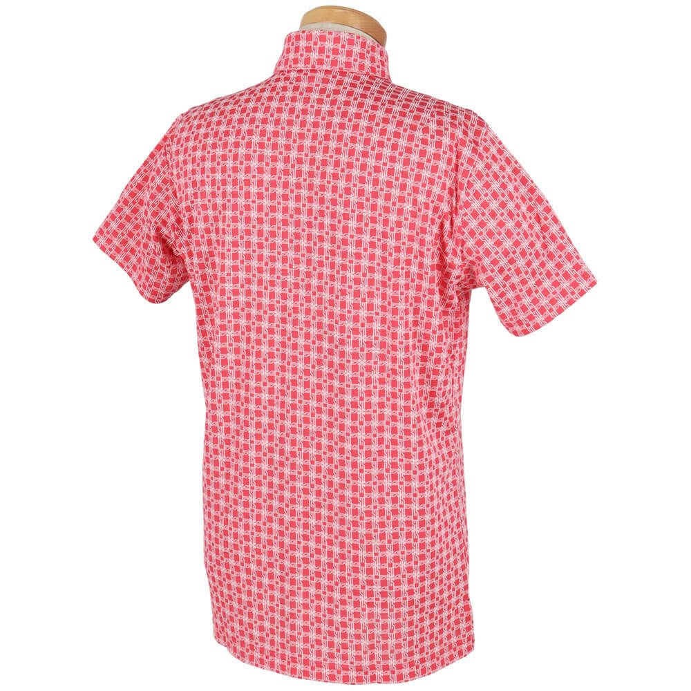 ルコック Le coq sportif　メンズ ロゴ刺繍 モノグラム柄 ジャガード 半袖 ポロシャツ LG5SHS14M　2025年モデル 詳細9