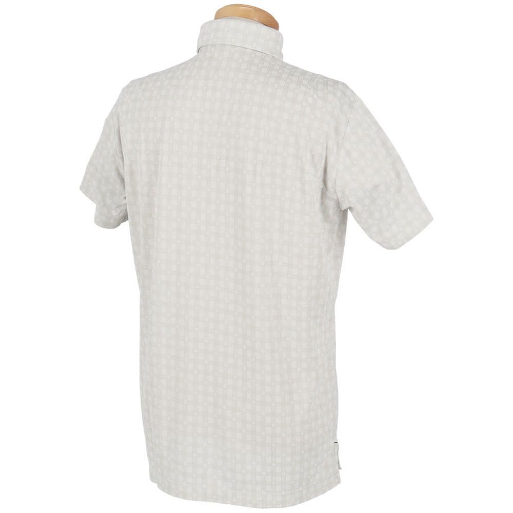 ルコック Le coq sportif　メンズ ロゴ刺繍 モノグラム柄 ジャガード 半袖 ポロシャツ LG5SHS14M　2025年モデル 詳細12