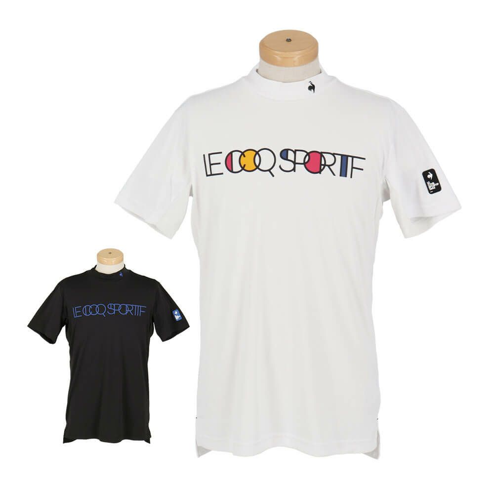 ルコック Le coq sportif　メンズ カラーブロック柄 半袖 モックネックシャツ LG5SHS51M　2025年モデル