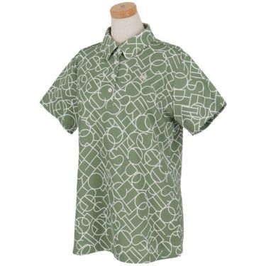 ルコック Le coq sportif　レディース カラーブロック総柄 半袖 ポロシャツ LG5SHS07L　2025年モデル 詳細4