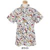 ルコック Le coq sportif　レディース カラーブロック総柄 半袖 ポロシャツ LG5SHS07L　2025年モデル 詳細5
