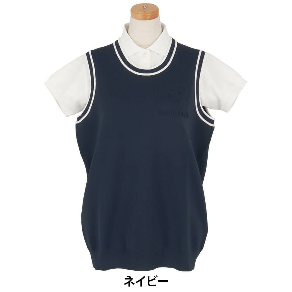 ルコック Le coq sportif　レディース NEW BASIC クルーネック ベスト LG5SVE50L　2025年モデル 詳細2