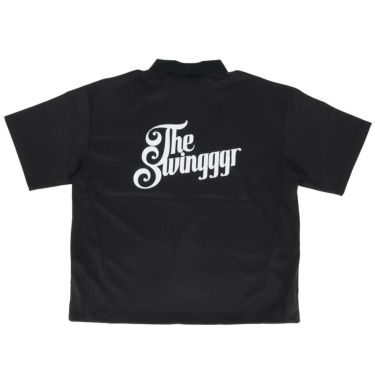 ザ スウィンガー THE SWINGGGR　メンズ SWG ロゴプリント 半袖 ポロシャツ 0125-SWG-CT002 BLACK　2025年モデル 詳細2