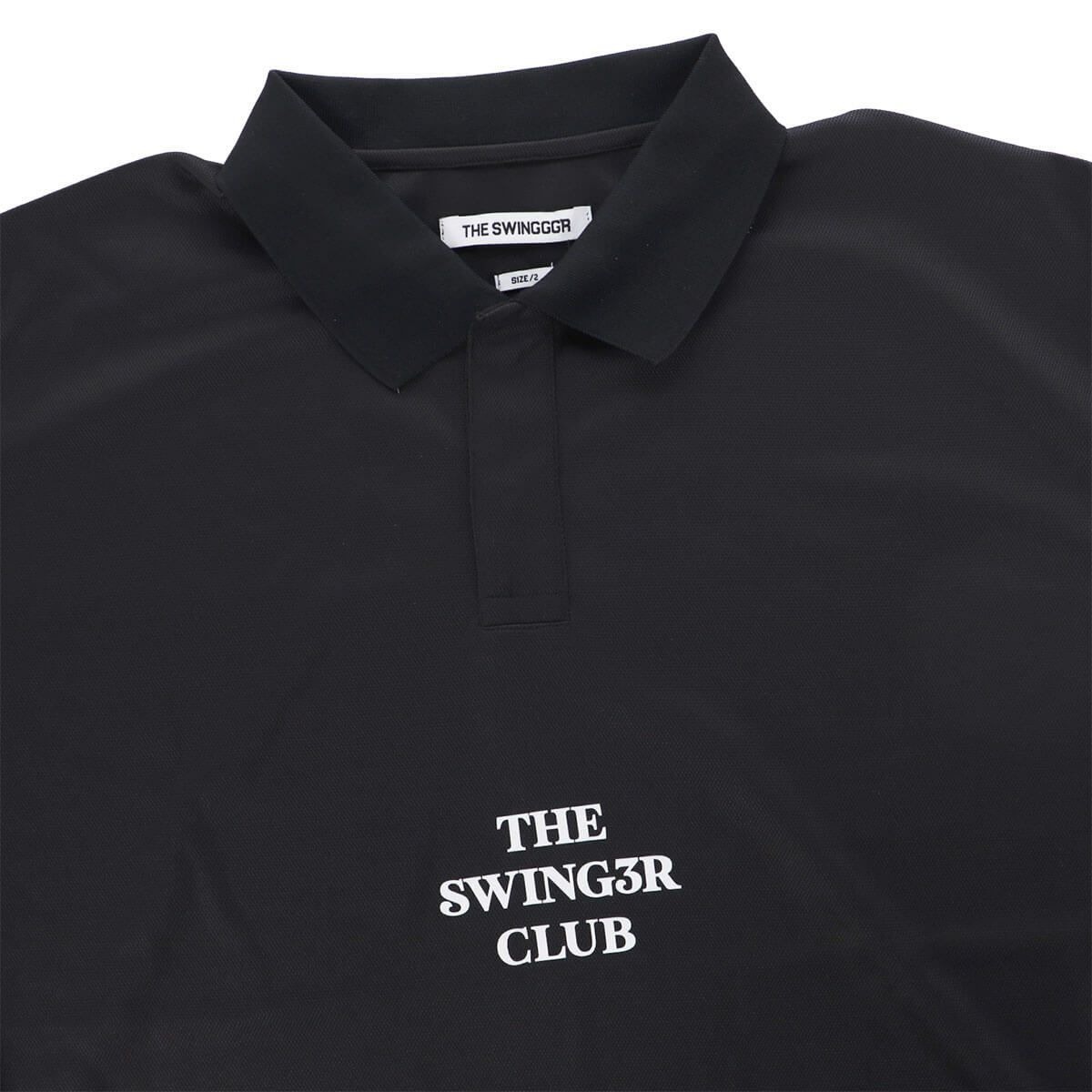 ザ スウィンガー THE SWINGGGR　メンズ SWG ロゴプリント 半袖 ポロシャツ 0125-SWG-CT002 BLACK　2025年モデル 詳細3