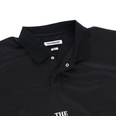 ザ スウィンガー THE SWINGGGR　メンズ SWG ロゴプリント 半袖 ポロシャツ 0125-SWG-CT002 BLACK　2025年モデル 詳細4