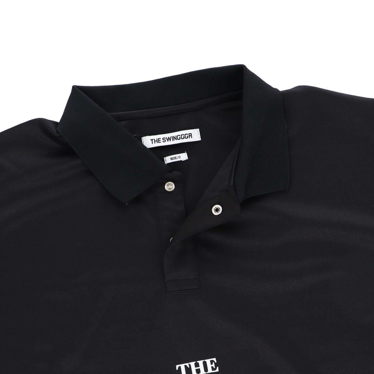 ザ スウィンガー THE SWINGGGR　メンズ SWG ロゴプリント 半袖 ポロシャツ 0125-SWG-CT002 BLACK　2025年モデル 詳細4