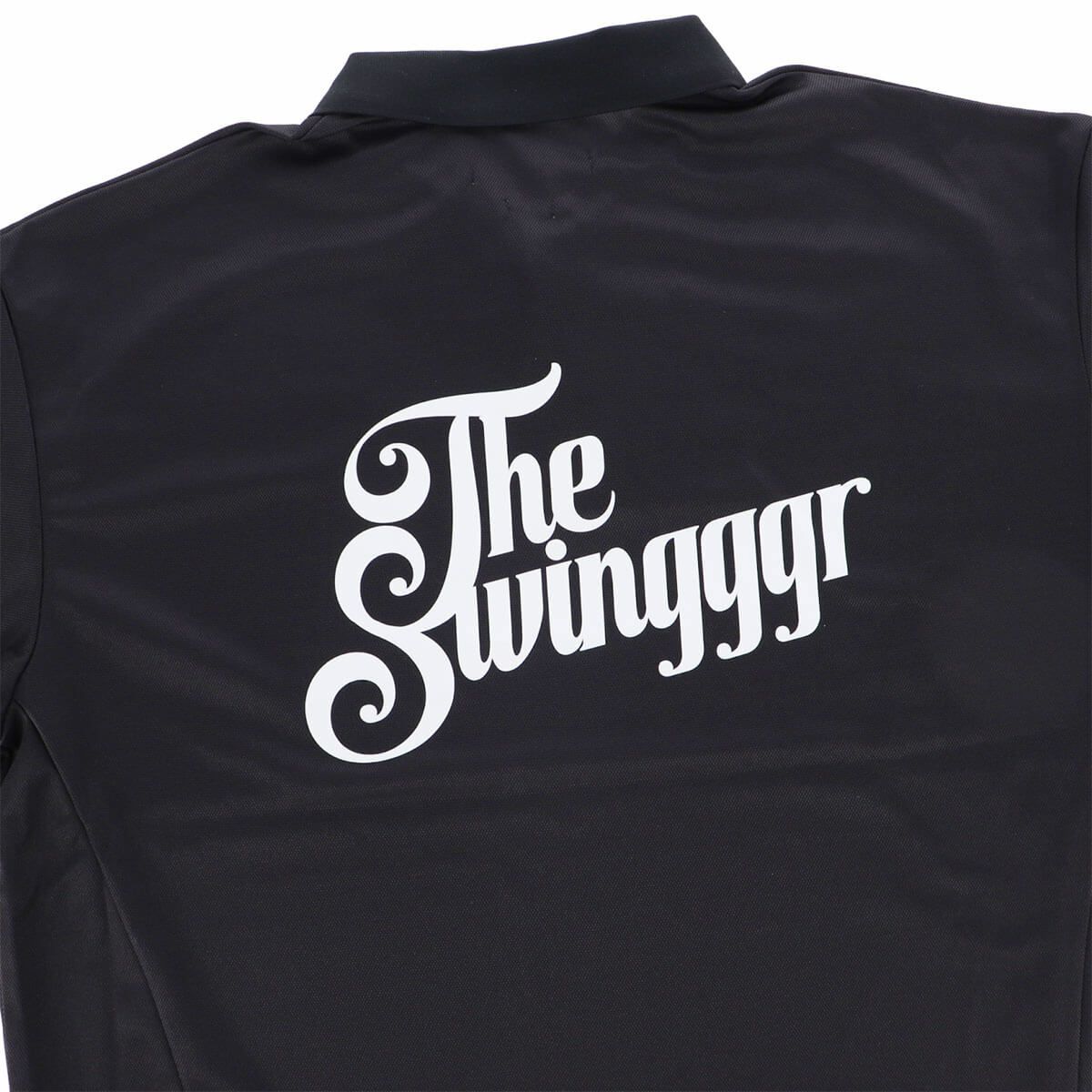 ザ スウィンガー THE SWINGGGR　メンズ SWG ロゴプリント 半袖 ポロシャツ 0125-SWG-CT002 BLACK　2025年モデル 詳細5