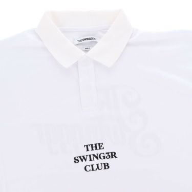ザ スウィンガー THE SWINGGGR　メンズ SWG ロゴプリント 半袖 ポロシャツ 0125-SWG-CT002 WHITE　2025年モデル 詳細3