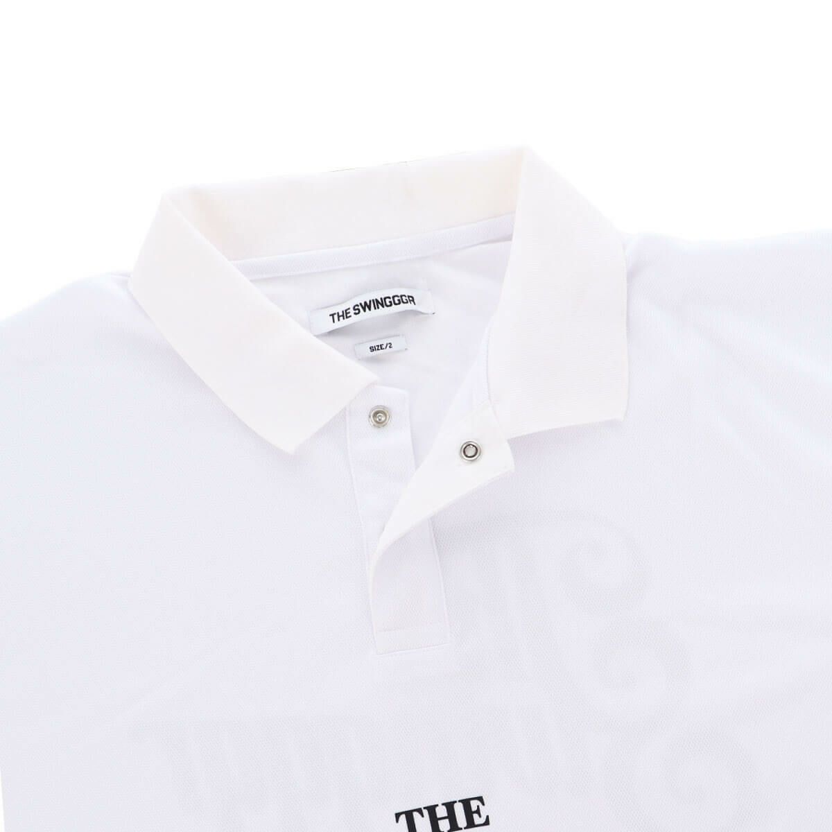 ザ スウィンガー THE SWINGGGR　メンズ SWG ロゴプリント 半袖 ポロシャツ 0125-SWG-CT002 WHITE　2025年モデル 詳細4
