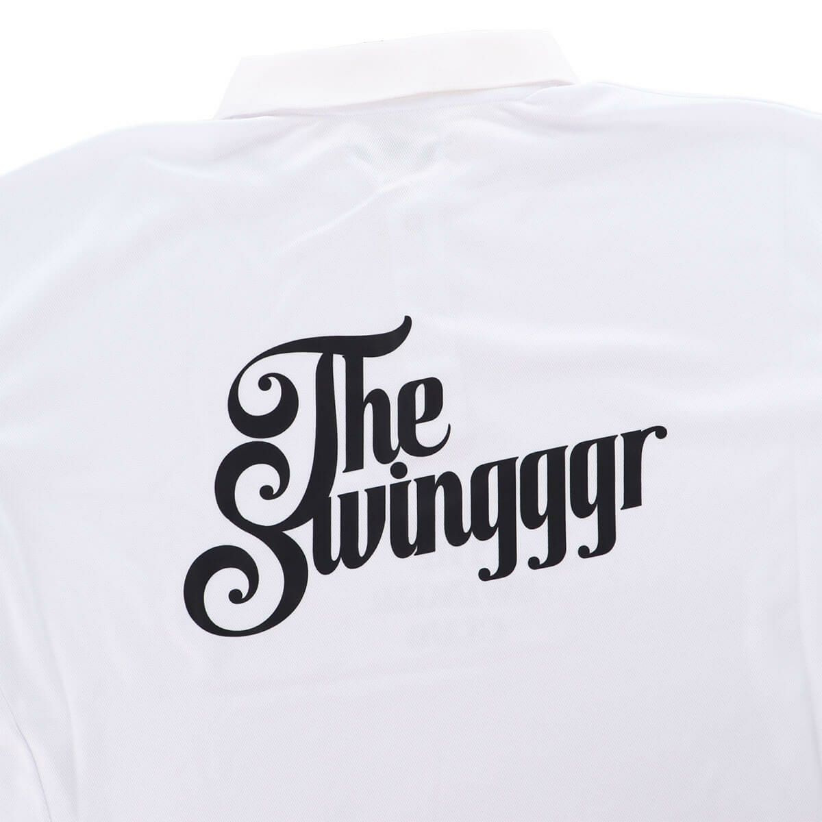 ザ スウィンガー THE SWINGGGR　メンズ SWG ロゴプリント 半袖 ポロシャツ 0125-SWG-CT002 WHITE　2025年モデル 詳細5