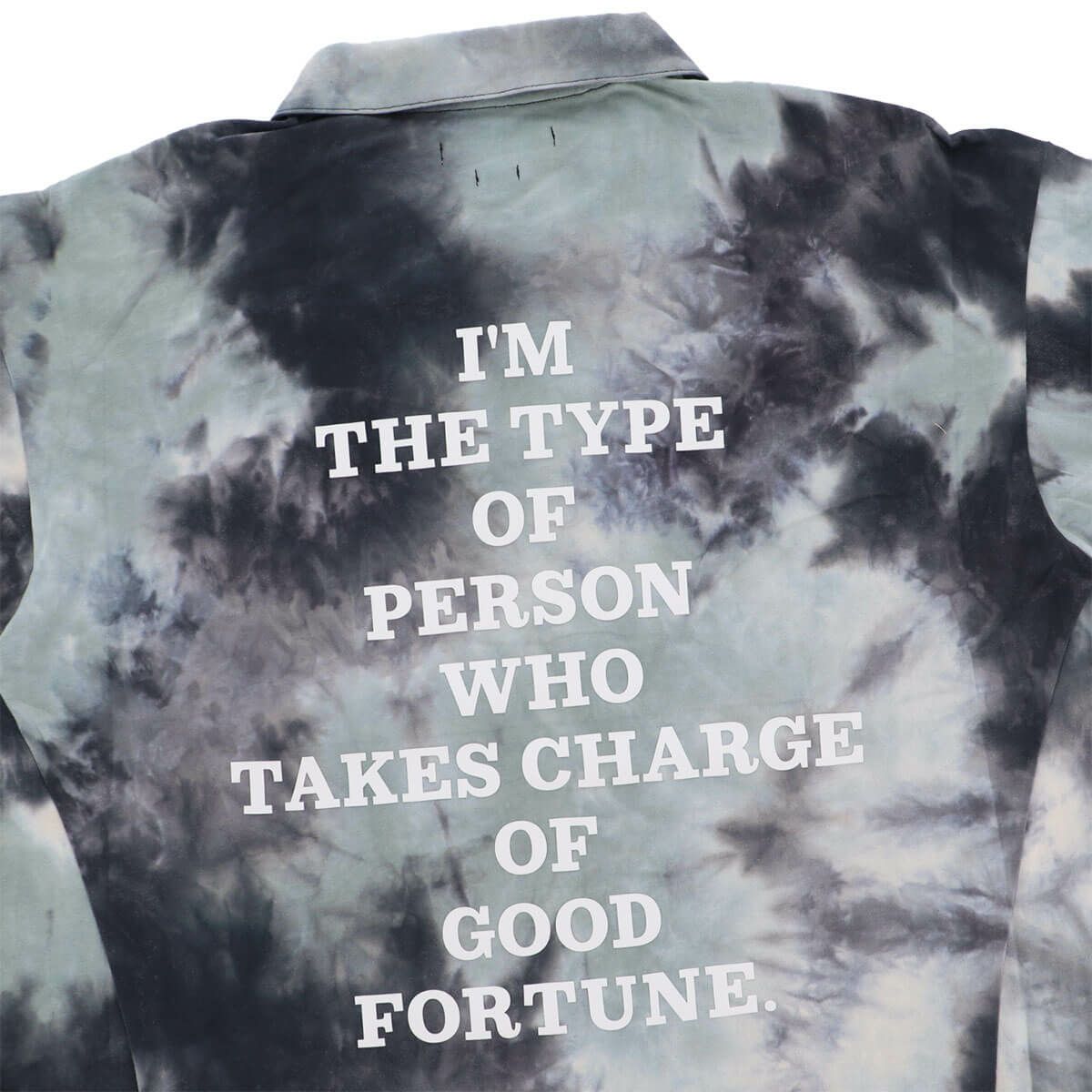 ザ スウィンガー THE SWINGGGR　メンズ TIE DYE ロゴプリント 半袖 ポロシャツ 0125-SWG-CT003 BLACK　2025年モデル 詳細5