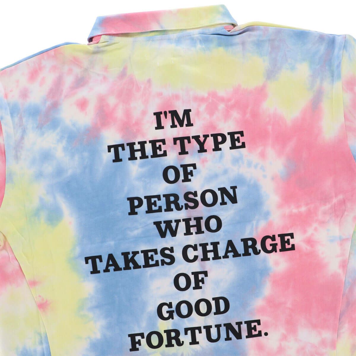 ザ スウィンガー THE SWINGGGR　メンズ TIE DYE ロゴプリント 半袖 ポロシャツ 0125-SWG-CT003 YELLOW　2025年モデル 詳細5