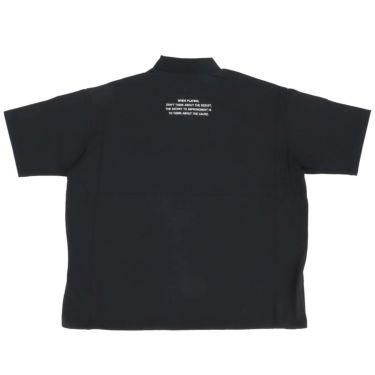 ザ スウィンガー THE SWINGGGR　メンズ SWG ロゴプリント 半袖 モックネックシャツ 0125-SWG-CT006 BLACK　2025年モデル 詳細2