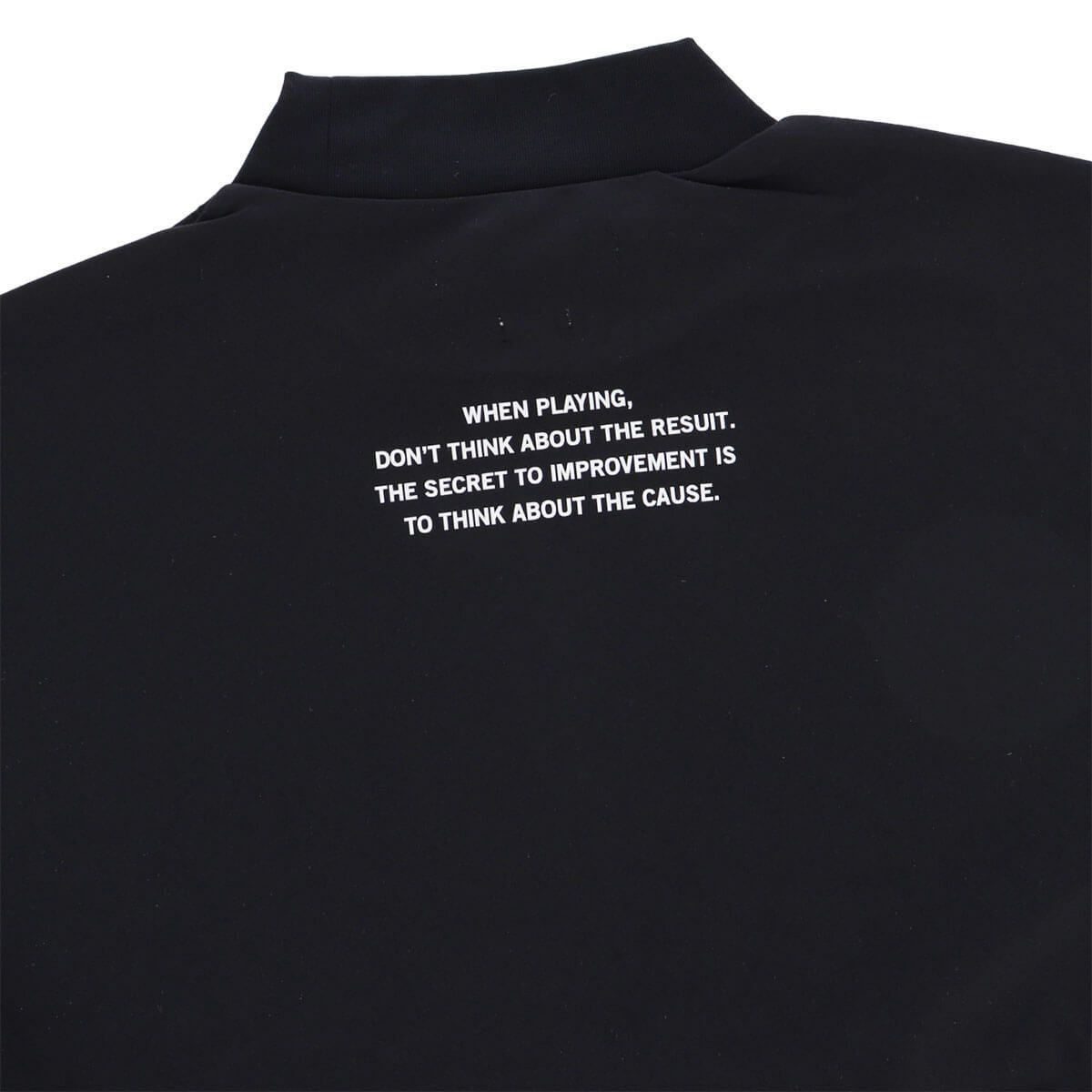 ザ スウィンガー THE SWINGGGR　メンズ SWG ロゴプリント 半袖 モックネックシャツ 0125-SWG-CT006 BLACK　2025年モデル 詳細4