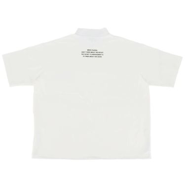 ザ スウィンガー THE SWINGGGR　メンズ SWG ロゴプリント 半袖 モックネックシャツ 0125-SWG-CT006 WHITE　2025年モデル 詳細2