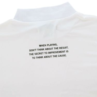 ザ スウィンガー THE SWINGGGR　メンズ SWG ロゴプリント 半袖 モックネックシャツ 0125-SWG-CT006 WHITE　2025年モデル 詳細4