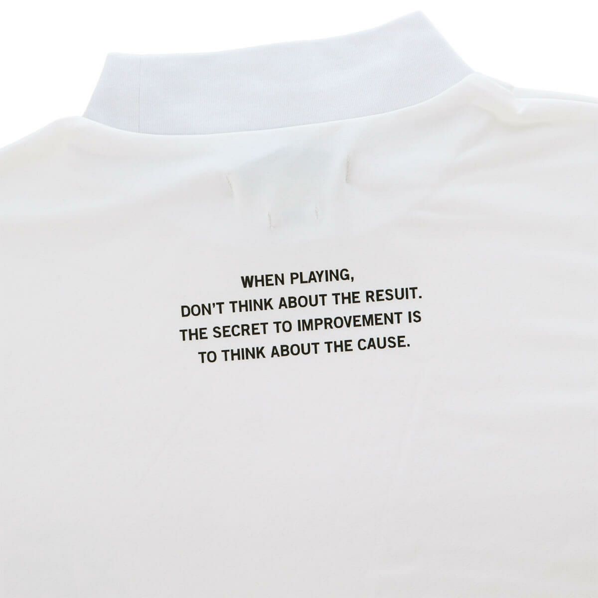 ザ スウィンガー THE SWINGGGR　メンズ SWG ロゴプリント 半袖 モックネックシャツ 0125-SWG-CT006 WHITE　2025年モデル 詳細4