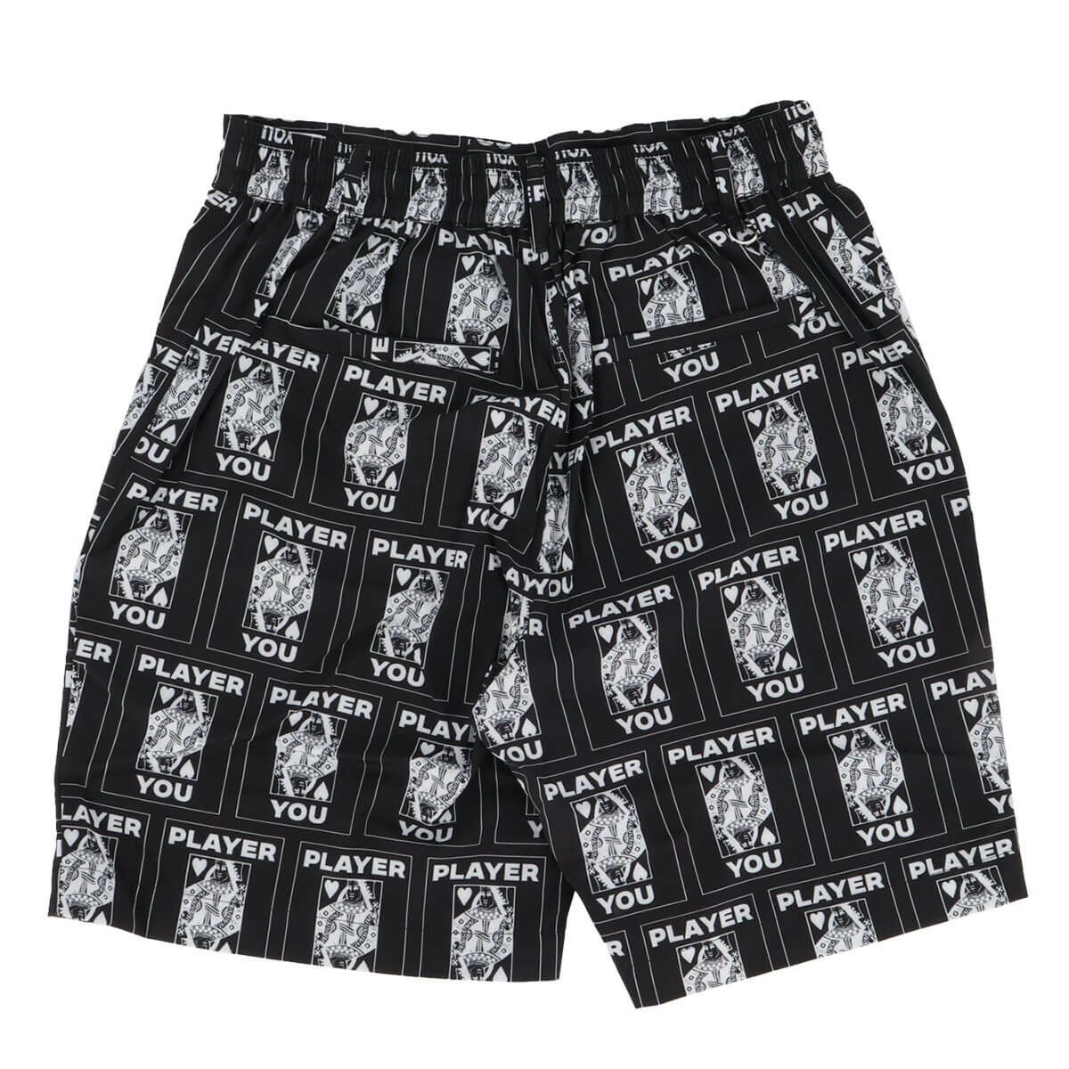 ザ スウィンガー THE SWINGGGR　メンズ TRUMP 総柄プリント ショートパンツ 0125-SWG-PT001 BLACK　2025年モデル 詳細2