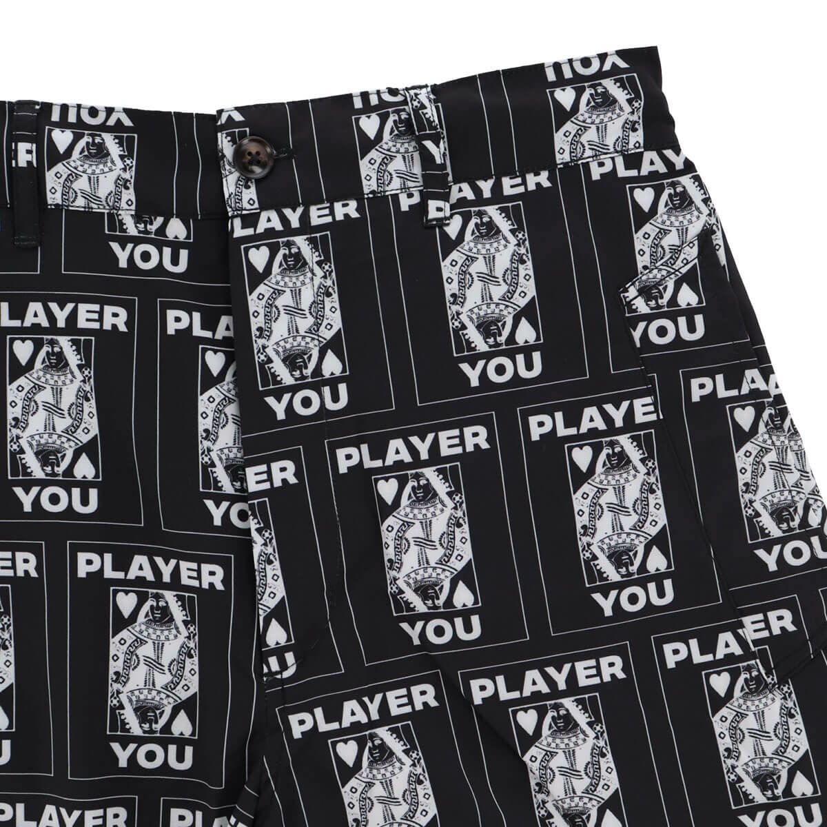 ザ スウィンガー THE SWINGGGR　メンズ TRUMP 総柄プリント ショートパンツ 0125-SWG-PT001 BLACK　2025年モデル 詳細3