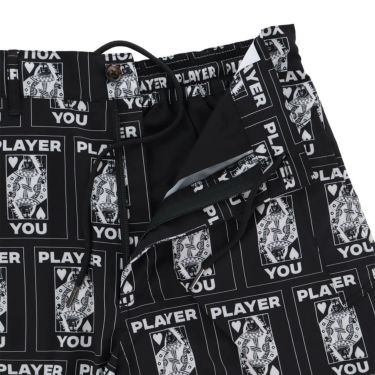 ザ スウィンガー THE SWINGGGR　メンズ TRUMP 総柄プリント ショートパンツ 0125-SWG-PT001 BLACK　2025年モデル 詳細4