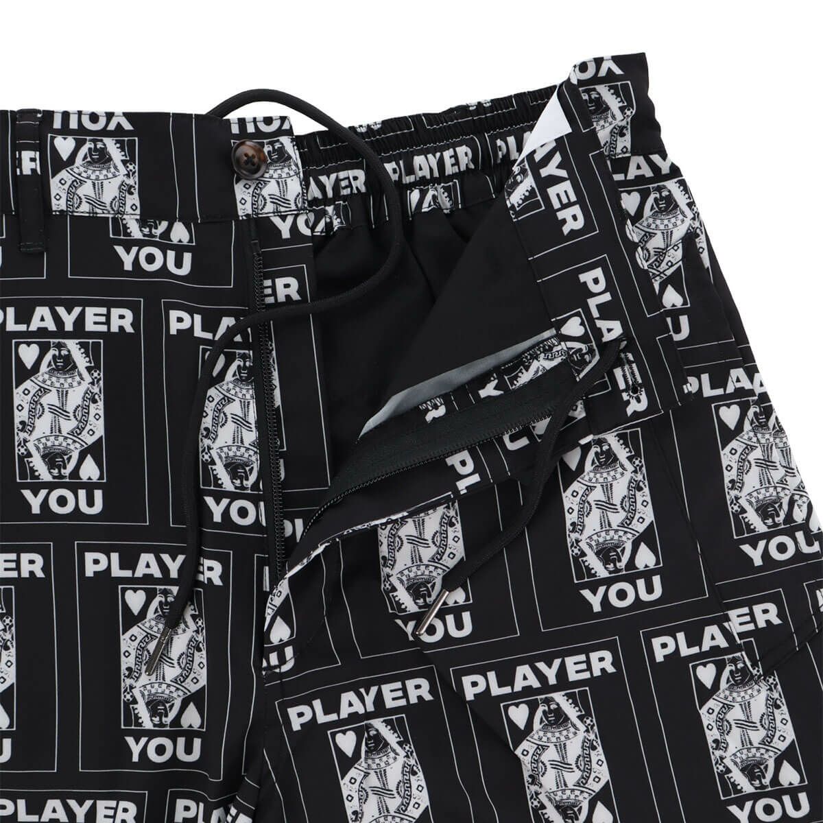 ザ スウィンガー THE SWINGGGR　メンズ TRUMP 総柄プリント ショートパンツ 0125-SWG-PT001 BLACK　2025年モデル 詳細4