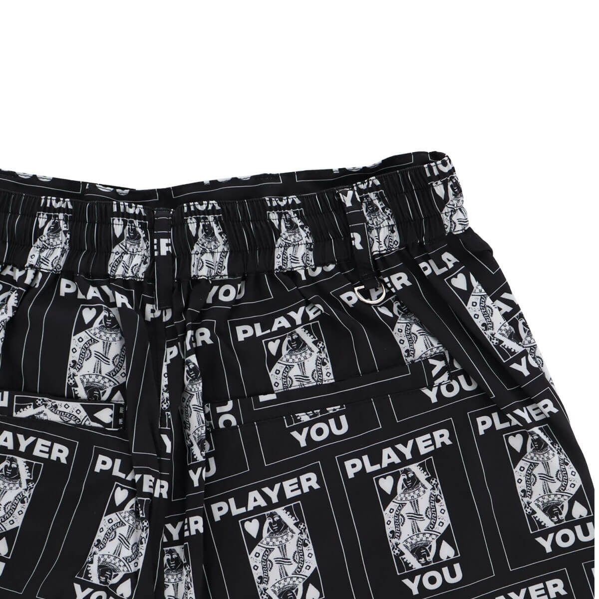 ザ スウィンガー THE SWINGGGR　メンズ TRUMP 総柄プリント ショートパンツ 0125-SWG-PT001 BLACK　2025年モデル 詳細5