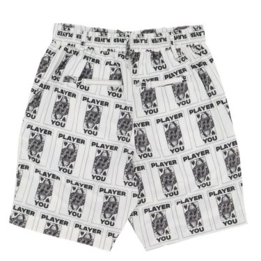 ザ スウィンガー THE SWINGGGR　メンズ TRUMP 総柄プリント ショートパンツ 0125-SWG-PT001 WHITE　2025年モデル 詳細2