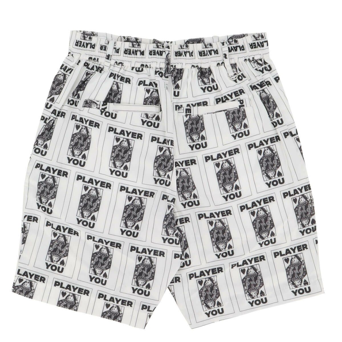 ザ スウィンガー THE SWINGGGR　メンズ TRUMP 総柄プリント ショートパンツ 0125-SWG-PT001 WHITE　2025年モデル 詳細2