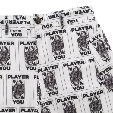 ザ スウィンガー THE SWINGGGR　メンズ TRUMP 総柄プリント ショートパンツ 0125-SWG-PT001 WHITE　2025年モデル 詳細3