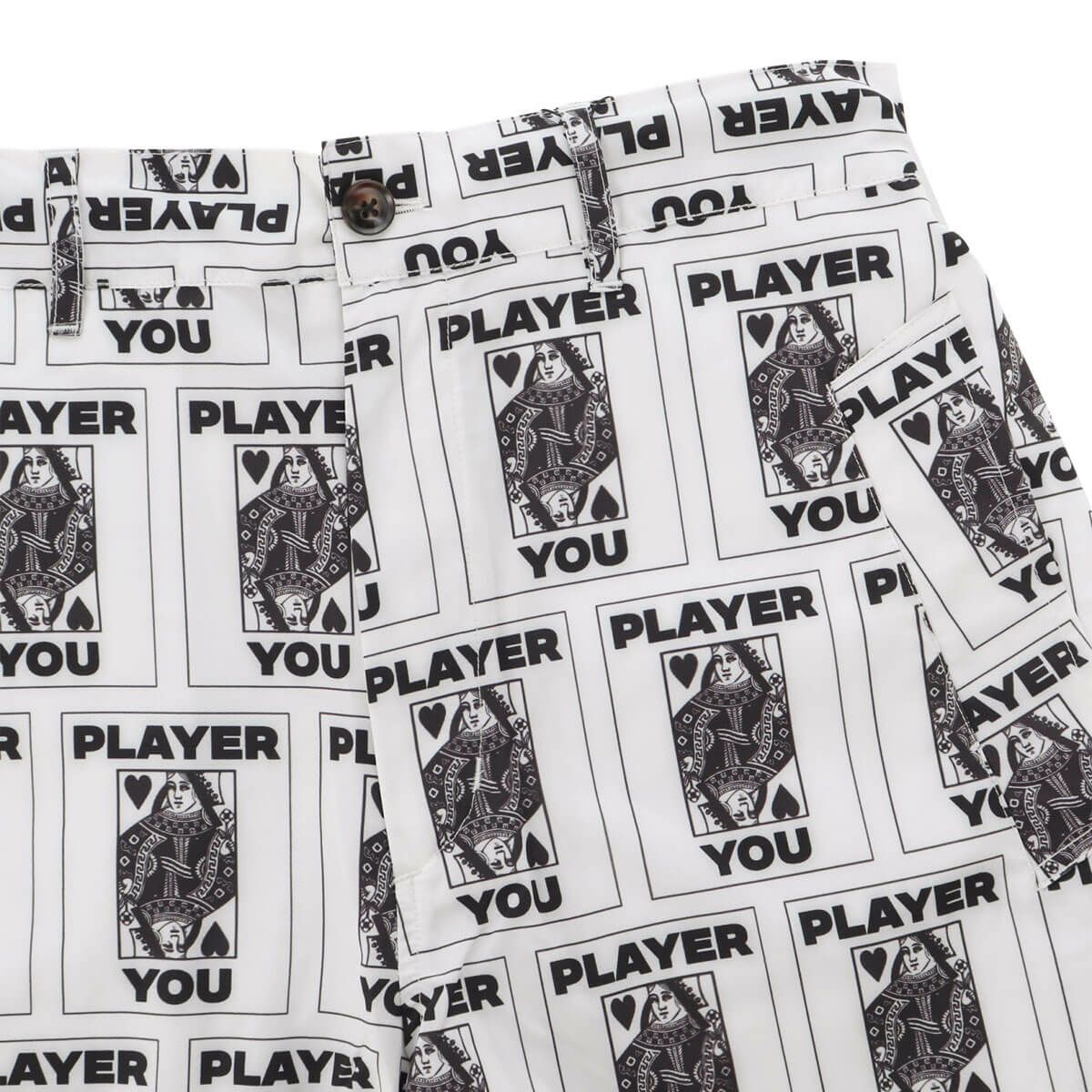 ザ スウィンガー THE SWINGGGR　メンズ TRUMP 総柄プリント ショートパンツ 0125-SWG-PT001 WHITE　2025年モデル 詳細3