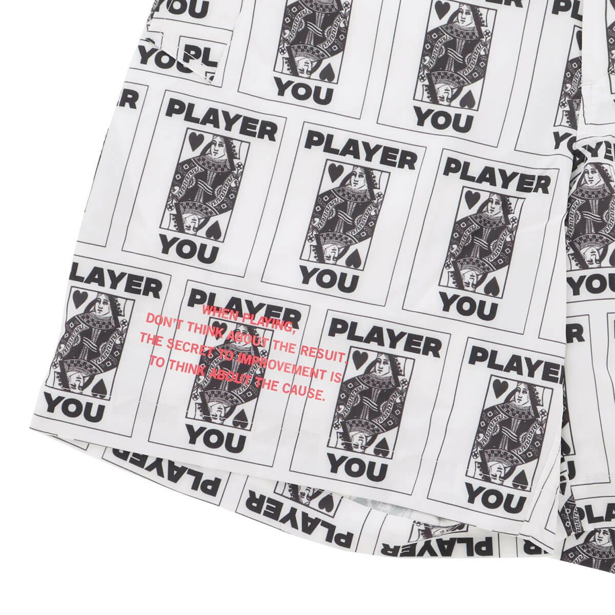 ザ スウィンガー THE SWINGGGR　メンズ TRUMP 総柄プリント ショートパンツ 0125-SWG-PT001 WHITE　2025年モデル 詳細7