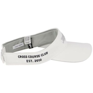 ジュン アンド ロペ JUN ＆ ROPE　レディース 立体ロゴ刺繍 バイザー ERU15020 07 グレー　2025年モデル 詳細3