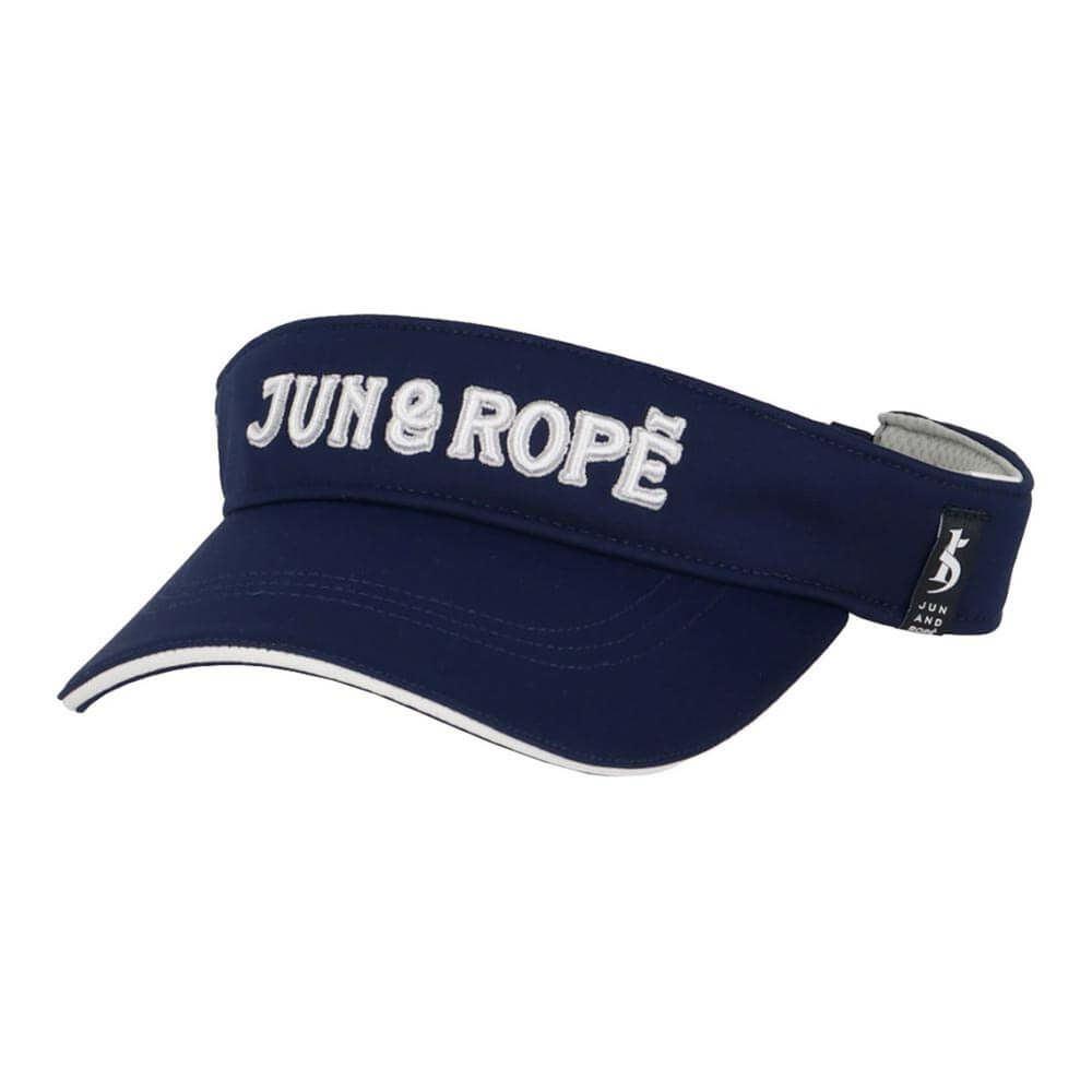 ジュン アンド ロペ JUN ＆ ROPE　レディース 立体ロゴ刺繍 バイザー ERU15020 40 ネイビー　2025年モデル