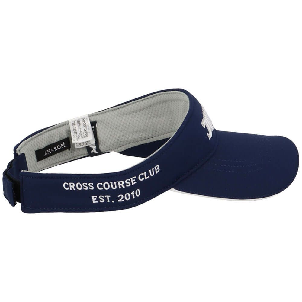 ジュン アンド ロペ JUN ＆ ROPE　レディース 立体ロゴ刺繍 バイザー ERU15020 40 ネイビー　2025年モデル 詳細3