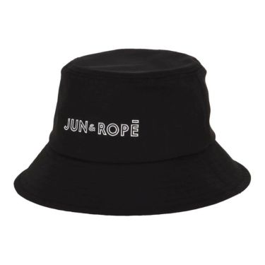 ジュン アンド ロペ JUN ＆ ROPE　レディース ロゴ刺繍 バケットハット ERU55000 01 ブラック　2025年モデル