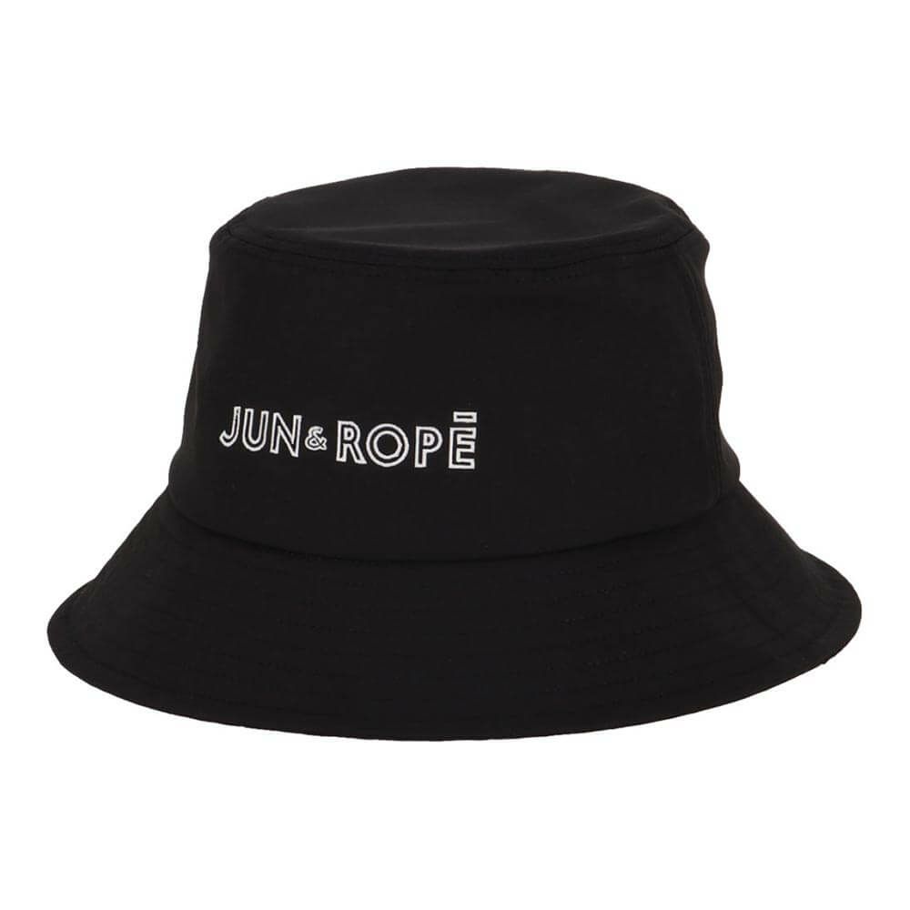 ジュン アンド ロペ JUN ＆ ROPE　レディース ロゴ刺繍 バケットハット ERU55000 01 ブラック　2025年モデル