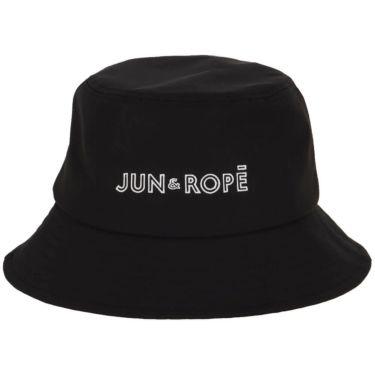 ジュン アンド ロペ JUN ＆ ROPE　レディース ロゴ刺繍 バケットハット ERU55000 01 ブラック　2025年モデル 詳細3
