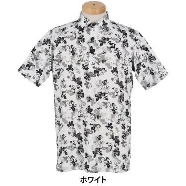 ブリヂストンゴルフ　メンズ 花柄 総柄 半袖ポロシャツ 3GE02A　2025年モデル 詳細1